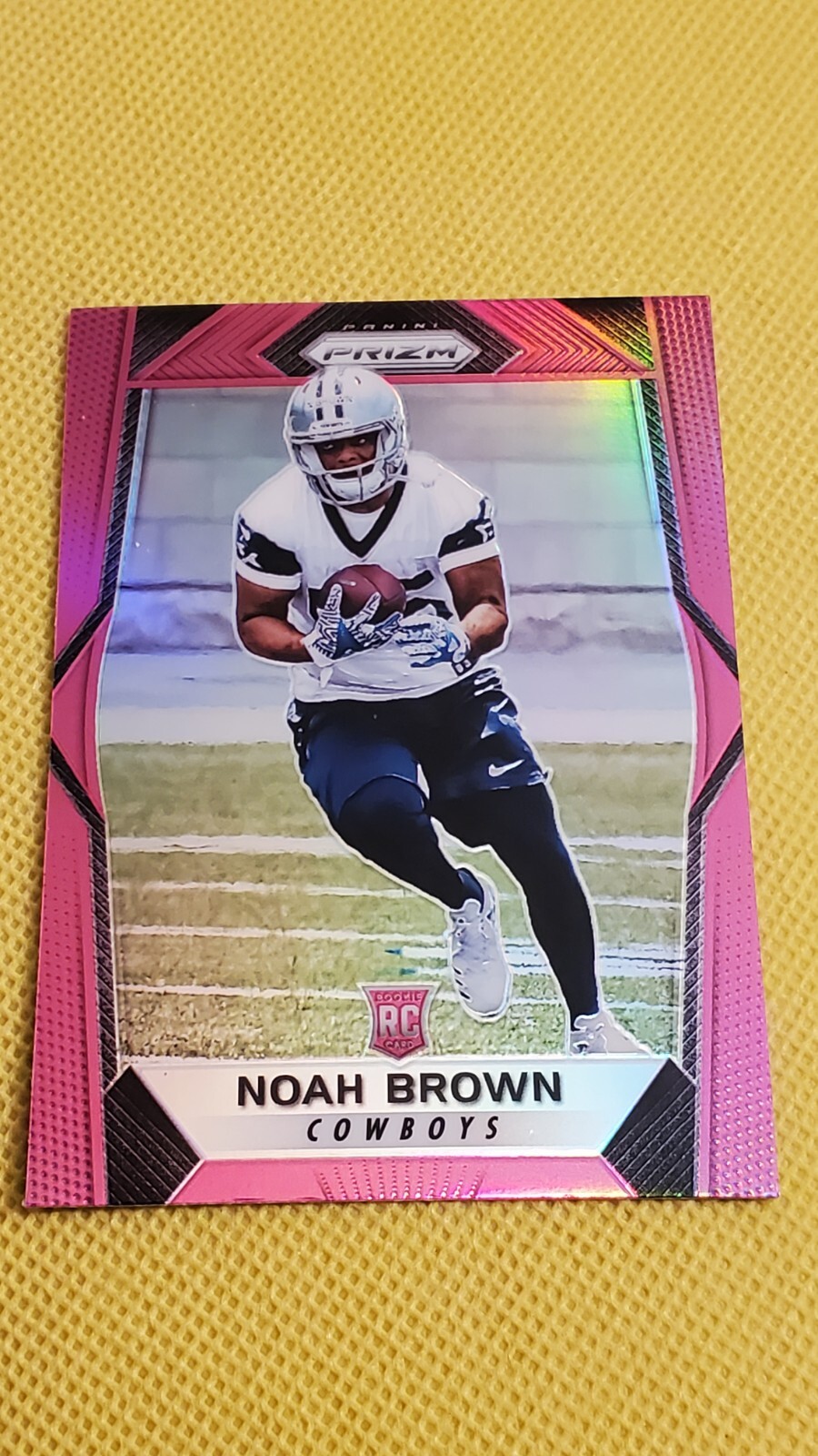 2017 Panini Prizm Noah Brown RC Pink Prizm Rookie Card Dallas Cowboys #280
