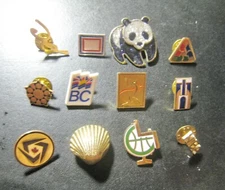 12 DIFFERENT PINS CANADA WORLD PANDA BC PC NIBA