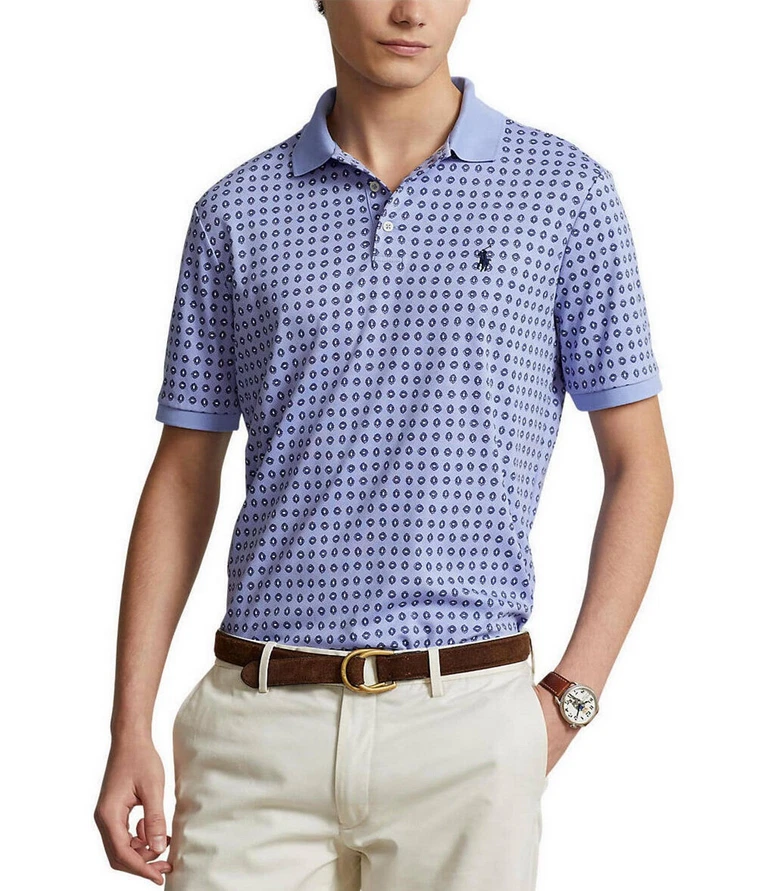Polo Ralph Lauren Soft Darby Foulard Print Polo Shirt Cotton