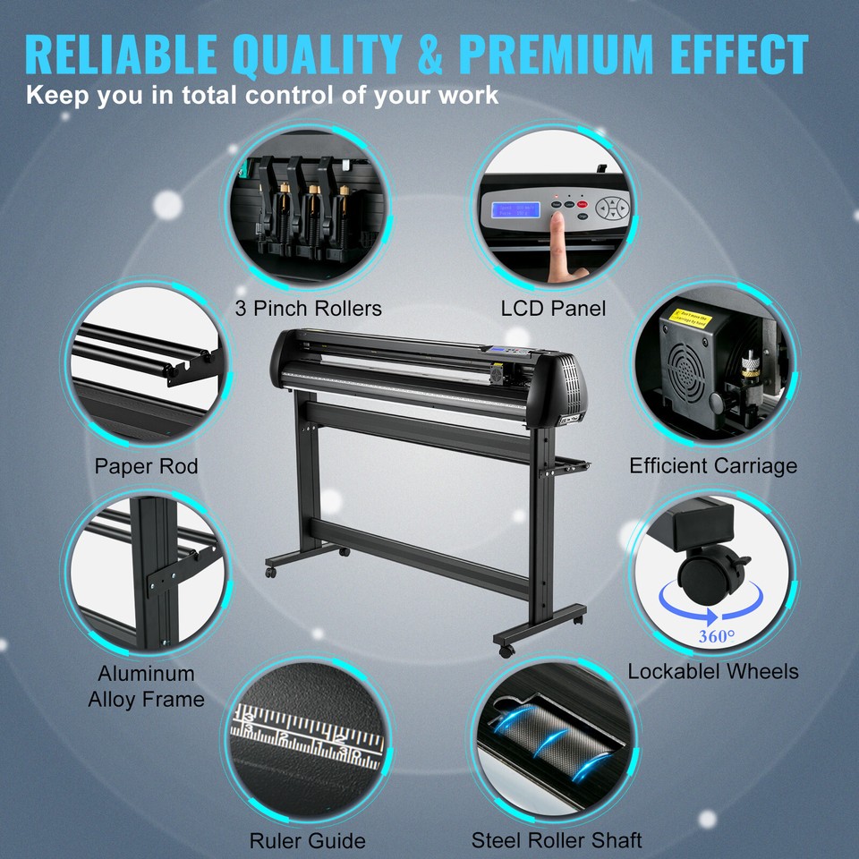 VEVOR 53in Vinyl Cutter Machine Cutting Plotter Offline Cutting Machine