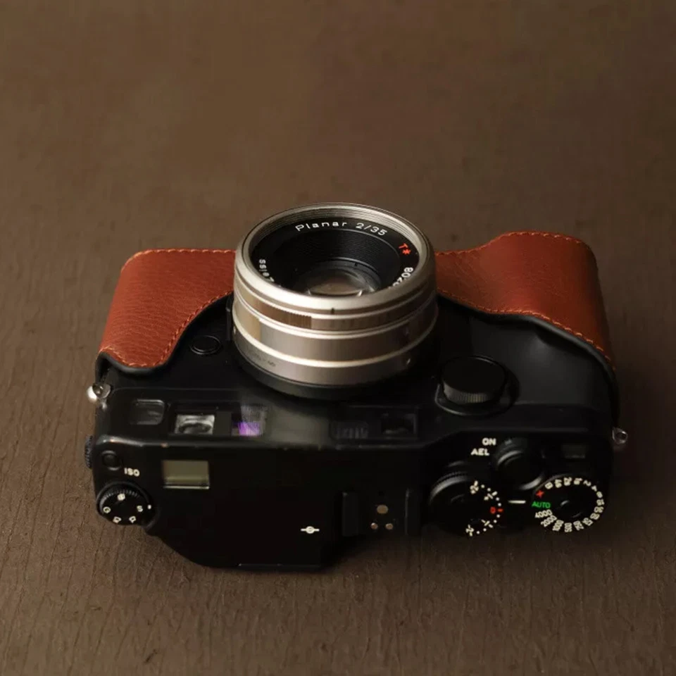 GenuineLeather Retro Half Case for Contax G1/G2 Camera Handmade ProtectiveCover - Image 2 of 4