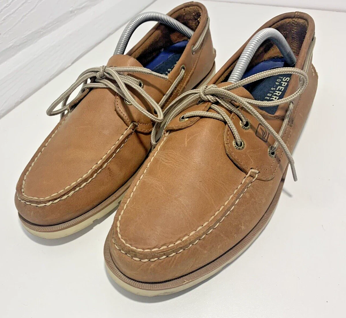 Sperry Top Sider Defender Men s Size 11 brown Leather 2 eye Boat