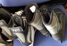 2 paires PATINS à GLACE taille 35 powerline 550 ccm TREX 36 patinage PATINOIRE