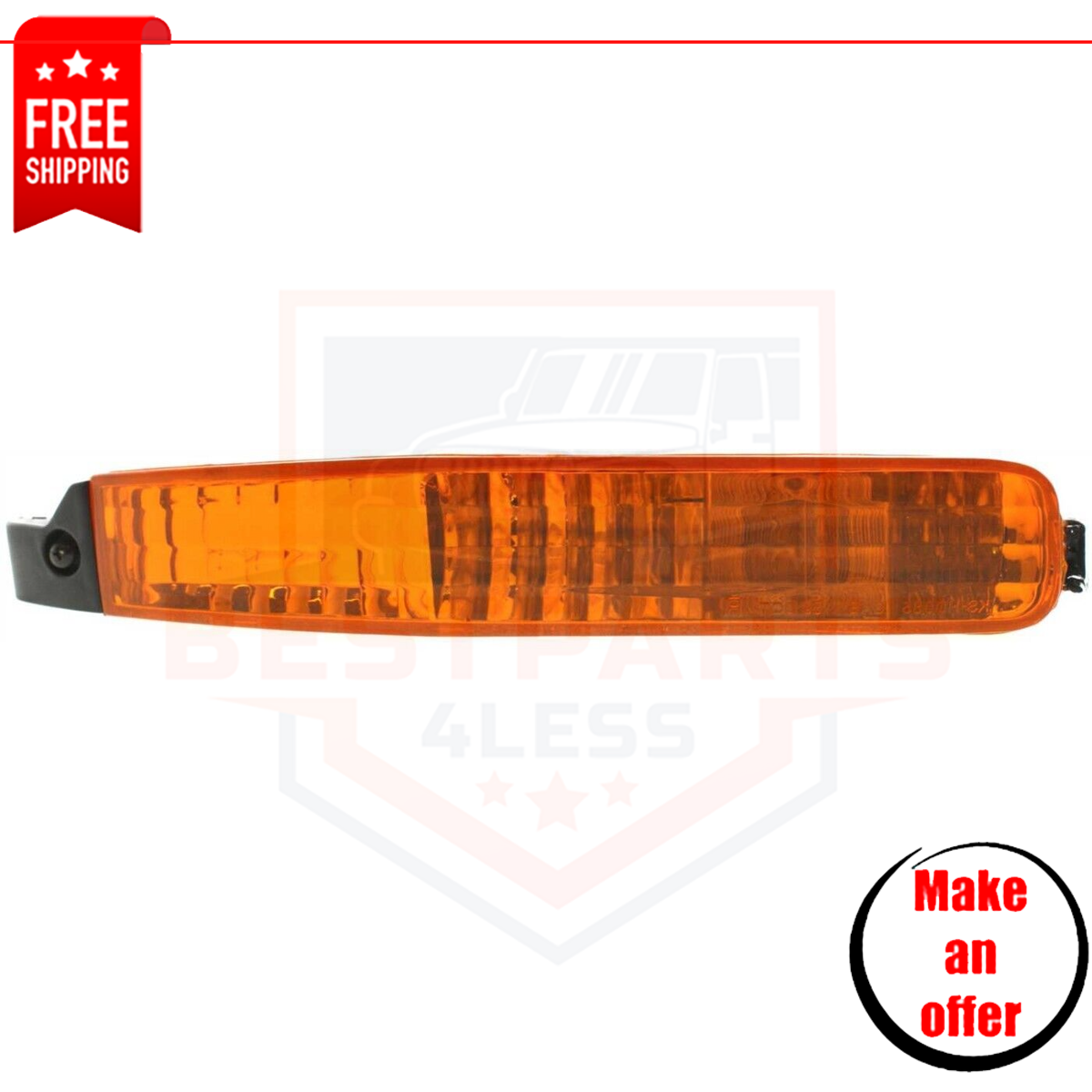 Front Turn Signal Light HO2520104 left side for 1992-1993 Honda