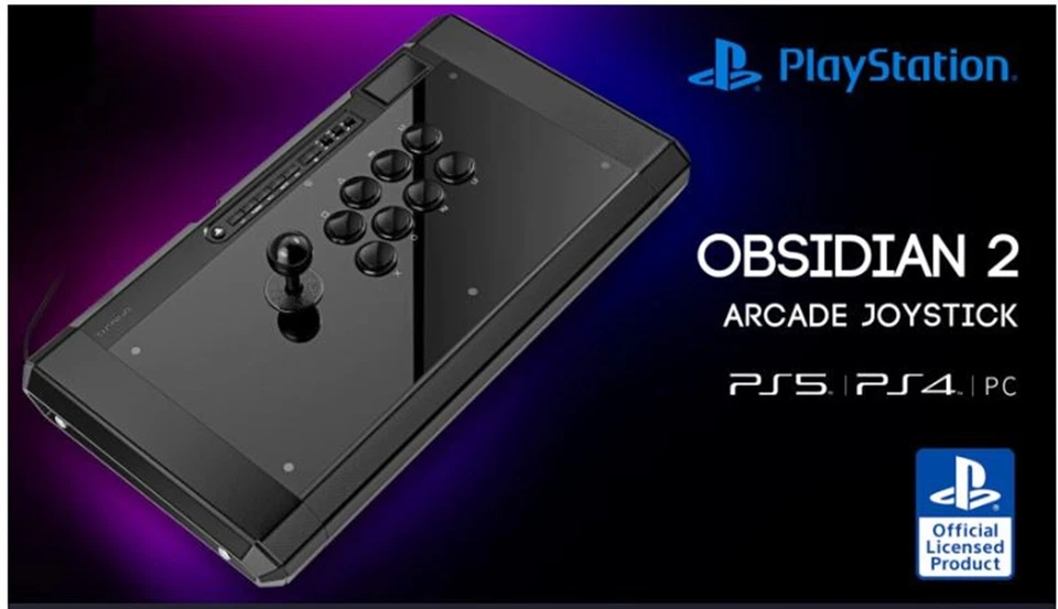 Qanba 2023 Obsidian 2 Q7 Professional Gaming Joystick For PS3 PS4 PS5 PC-Black - Image 3 of 4