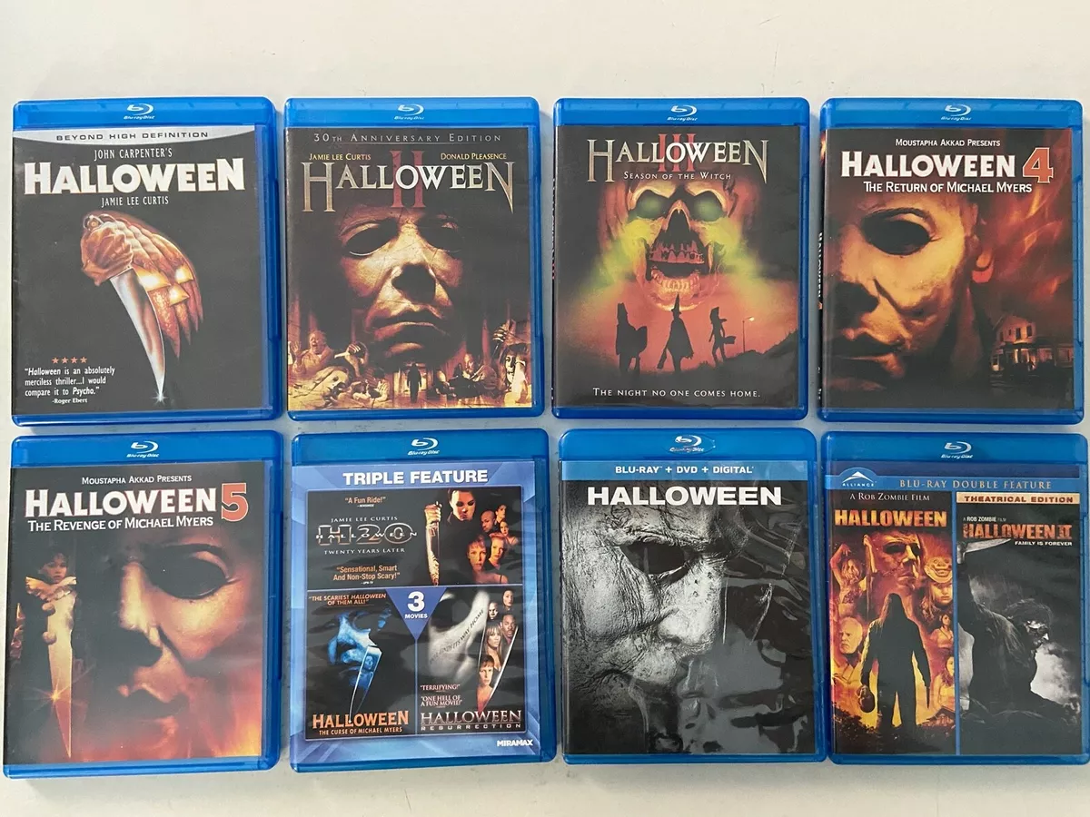 Horror Blu-ray Lot - Halloween 1 2 3 4 5 H2O Curse Resurrection