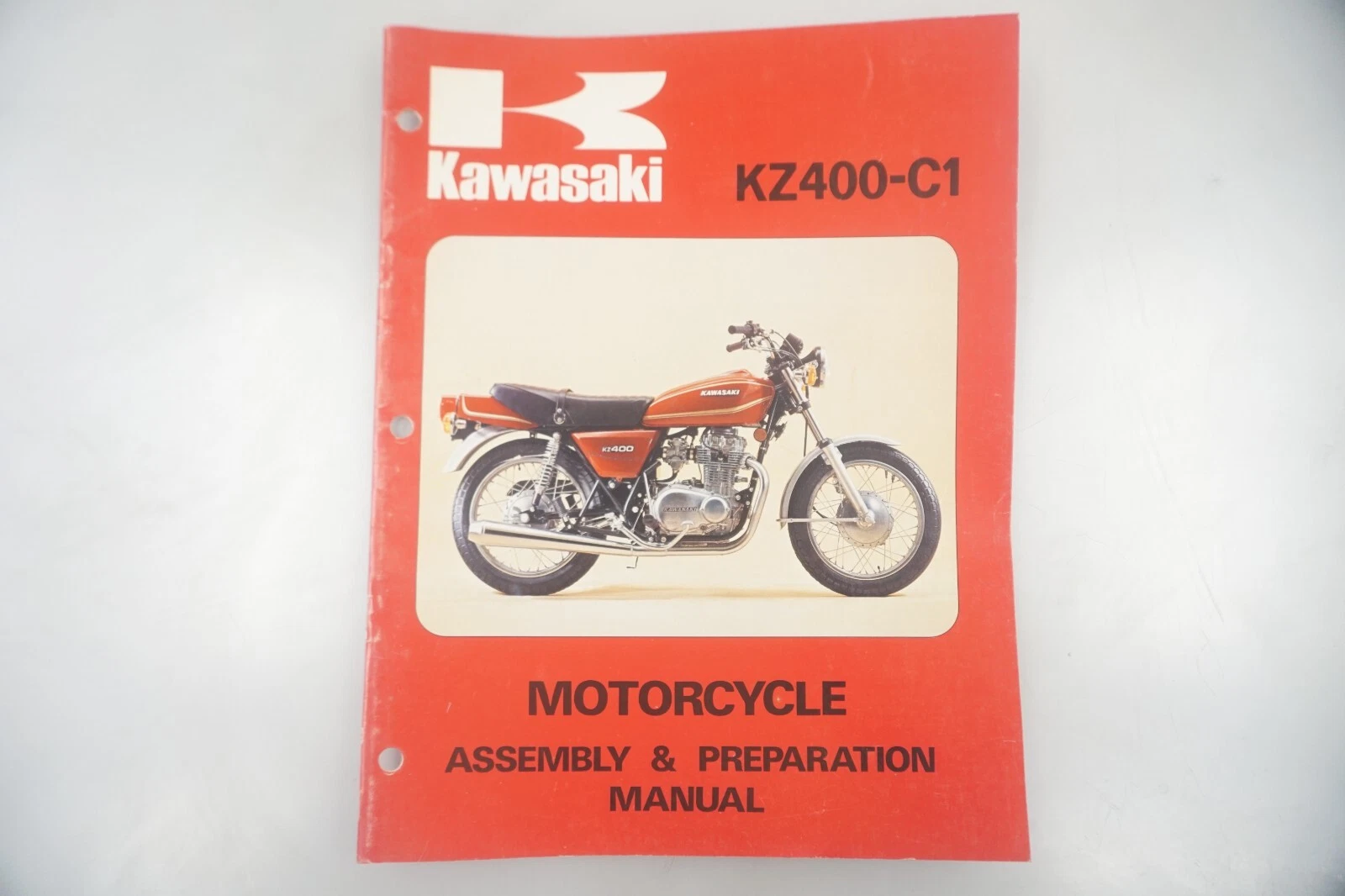 1977 Kawasaki KZ 400-C1 OEM Motorcycle Assembly Manual 99931-1009-01