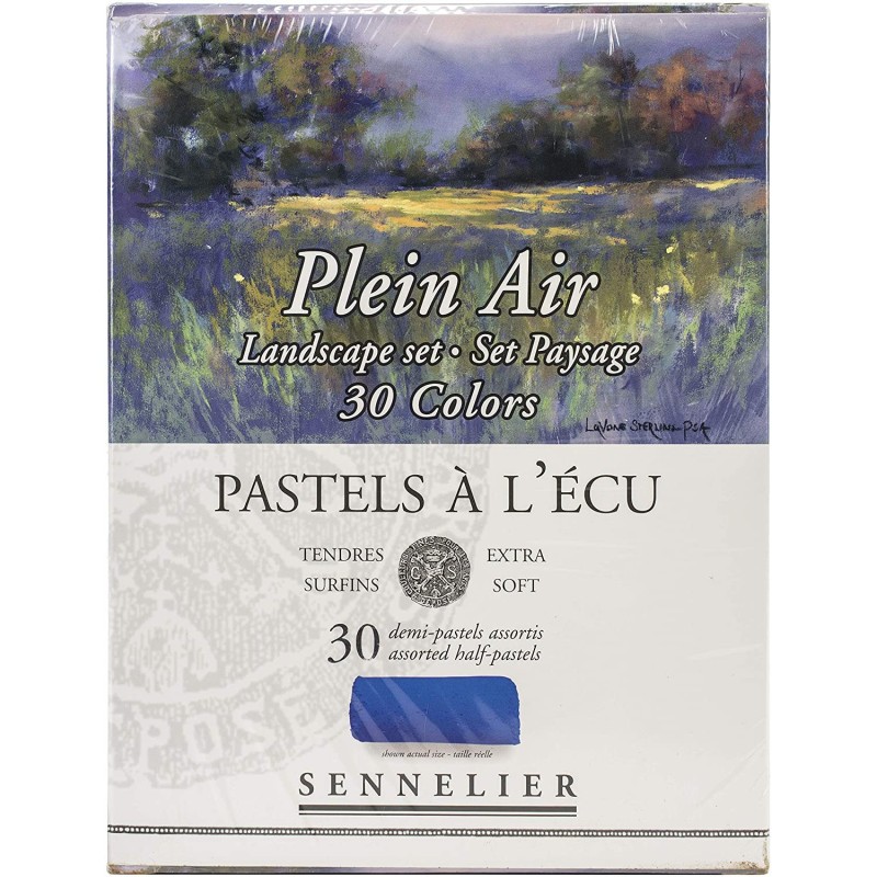 Demi-Pastels Sennelier Paysages de Campagne coffret de 30 pastels secs