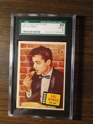 1957 Topps Hit Stars #78 Sal Mineo Sgc 8
