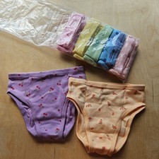 NWT Hanna Andersson 7-PACK FRUIT ORGANIC COTTON HIPSTER Unders S 100 110 4 5