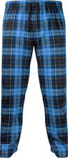 Spyder Fleece Pajama / Lounge Pants - NWT Mens Large Blue Plaid - 48465-C8