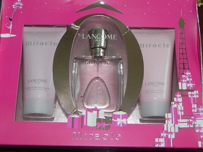 Lancôme Miracle Set EDP 30ml Bodylotion 50ml Shower Gel 50ml *neu*