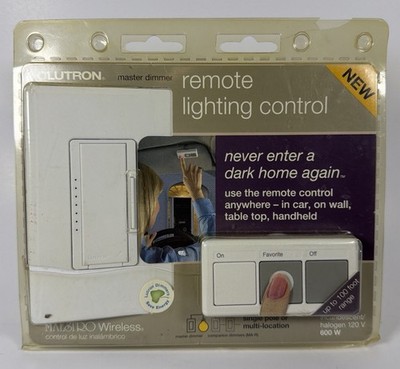 LUTRON Master Dimmer Remote Lighting Control 120V  600W 60Hz - White - New