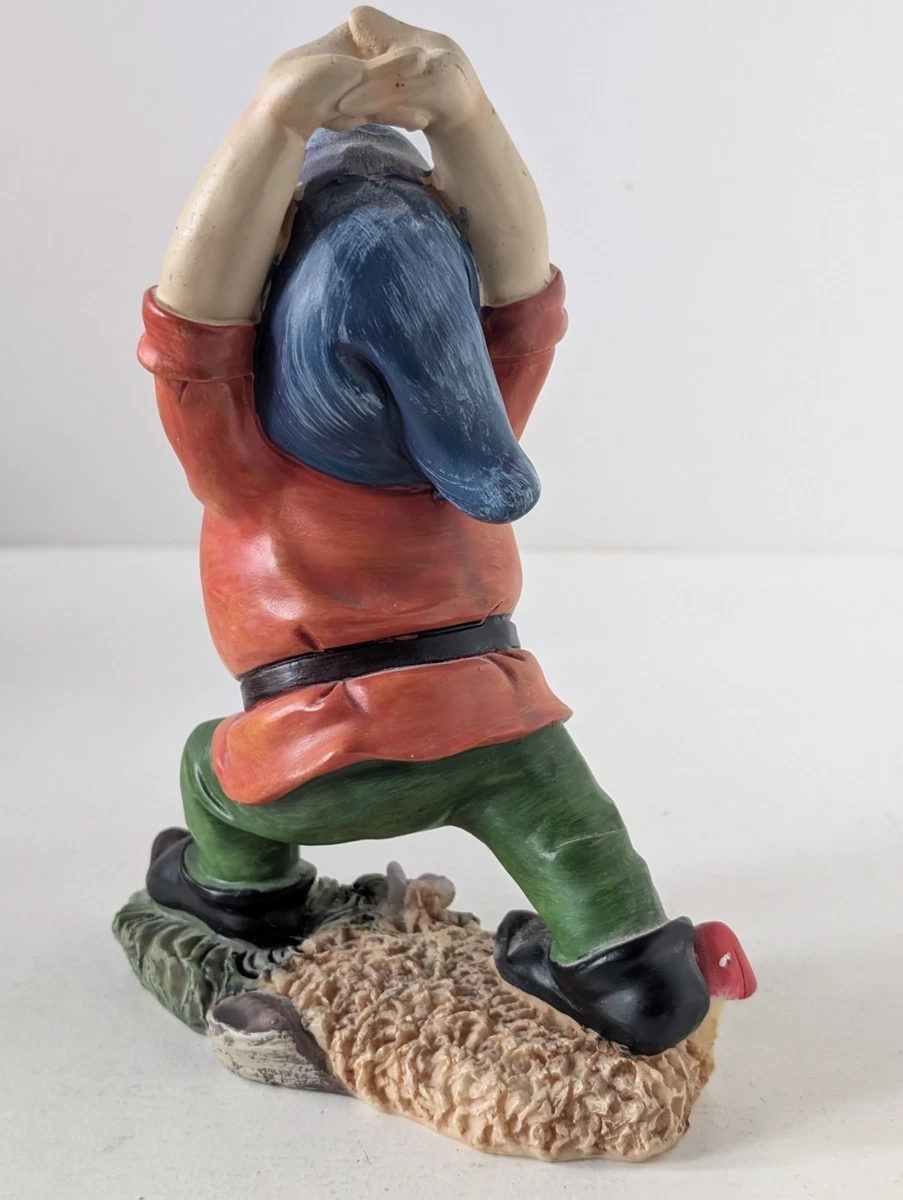 Walt Disney Snow White Seven Dwarfs Doc 20cm Resin Statue Yoga Pose Fast P&P