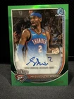 New ListingShai Gilgeous-Alexander 2/99 2025-26 Bowman Chrome Green Refractor Auto Jersey #