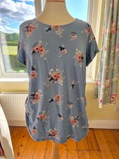 New Look Maternity T-shirt Top Size 16 Blue