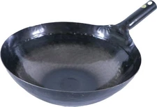 Yamada Industries Wok, Iron 33Cm, Plate Thickness 1.6Mm, Made In Japan, O_