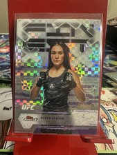 2025 Topps Finest UFC - Common Alexa Grasso #19 Purple Checkerboard Refractor...