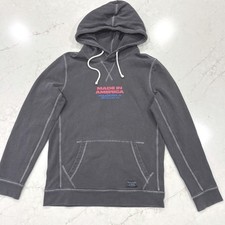 Abercrombie & Fitch X Made In America 2018 Merch Hoodie Sweatshirt USA Gray Sz S