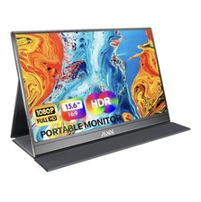 15.6" FHD Portable Monitor USB-C HDMI Gaming Display with Smart Cover NEW