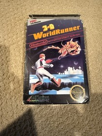 Vintage 1987 NES Nintendo 3-D Worldrunner Video Game W/Box Glasses & Ins 5 Screw