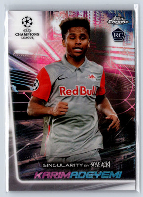 2020-21 Topps Chrome X Steve Aoki Neon Future #S-KA Karim Adeyemi RC Singularity