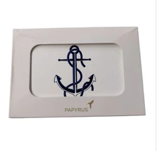 Papyrus Blank Cards with Envelopes, Nautical Anchor 16 Count
