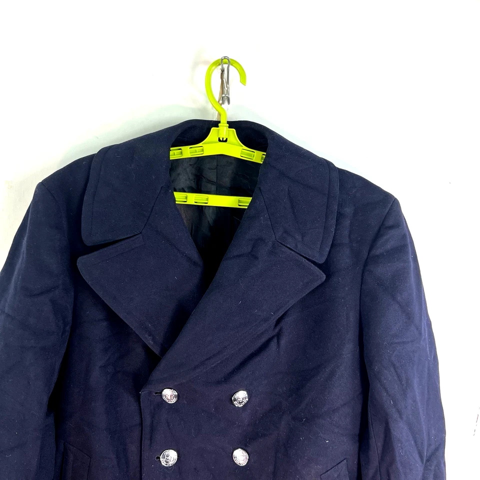 Vintage 70-80's NYFD Heavy Weight Wool Jacket Mens Size Blue Merson Uniforms Tag - Image 2 of 4