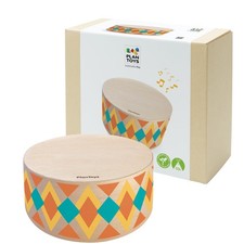 PlanToys Wooden Rhythm Box Drum Musical Toy for Kids Montessori Instrument