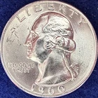 1960-D Washington Silver Quarter Nice Ch BU+