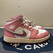 Nike Air Jordan 1 Mid Valentine's Day 2023 Pink White Shoes GS 6.5Y DQ8423-616