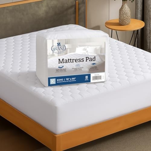Hotel Collection Size Mattress Pad - Thin, Lightweight, and Breathable King