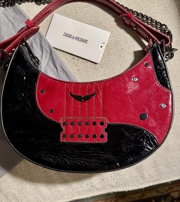 ZADIG & VOLTAIRE Moonrock & Roll Shoulder Crossbody Bag LEATHER