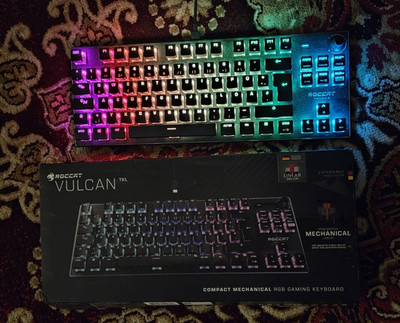 ROCCAT Vulcan TKL mechanische RGB Tastatur USB QWERTZ DE schwarz Alu