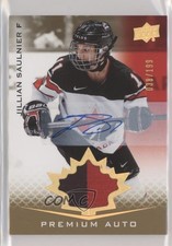 2021 Upper Deck Team Canada Juniors /199 Tier 1 Jillian Saulnier Patch Auto 0i47