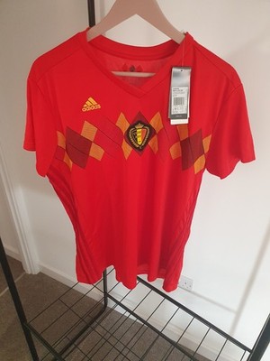 Belgien Fußball 2018-19 Damen Trikot Shirt Gr. 2XL UK 20-22 Neu mit Etikett #A
