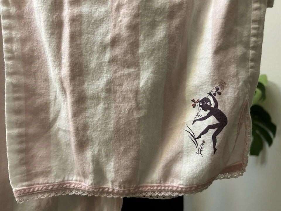 Pantalones de pijama Victoria’s Secret orgánicos rosas a rayas 100 % algodón orgánico talla S Y2K Foto 2 de 4