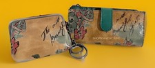 Patricia Nash Beautiful Girl Nazari Leather Card Wallet  Borse Coin in Box NWT