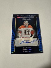 2025-26 UD Black Diamond Lukas Dostal Sparkling Scripts Auto Spectrum SSP /25