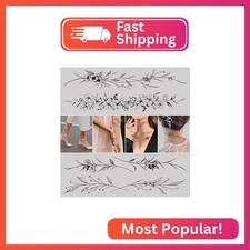 Cerlaza Tiny Temporary Tattoos for Women Girls, Realistic Fake Tattoos That Look
