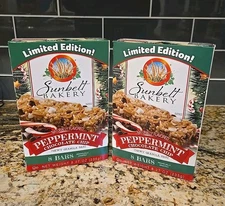 Sunbelt Bakery Peppermint Chocolate Chip Chewy Granola Bars, 2 Boxes, 16 Bars