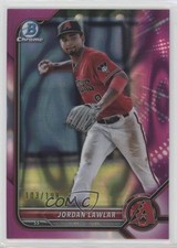 2022 Bowman Chrome Prospects Fuchsia Lava Refractor 103/199 Jordan Lawlar 1e9i