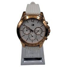 Tommy Hilfiger Armbanduhr TH.394.3.34.2846 Damen Sportlich Weiß Silikon 23 cm