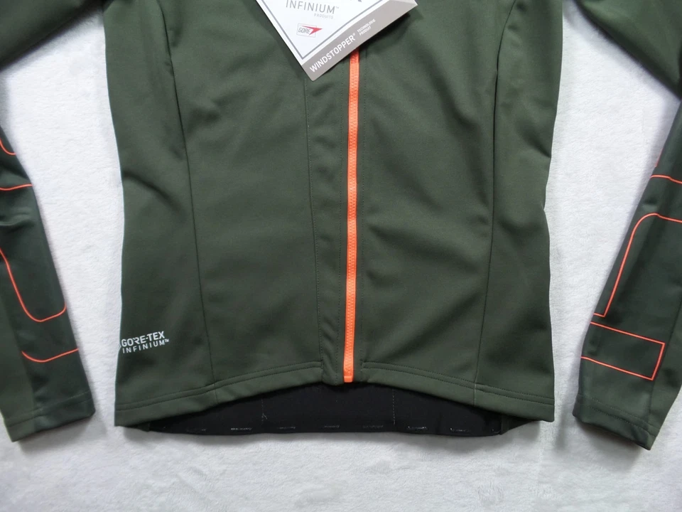 Chaqueta de ciclismo Castelli para mujer talla pequeña verde cremallera completa transición elástica nueva con etiquetas Foto 2 de 4