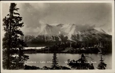 RPPC Atlin Mountains Lake Atlin White Pass and Yukon Route vintage postcard v868