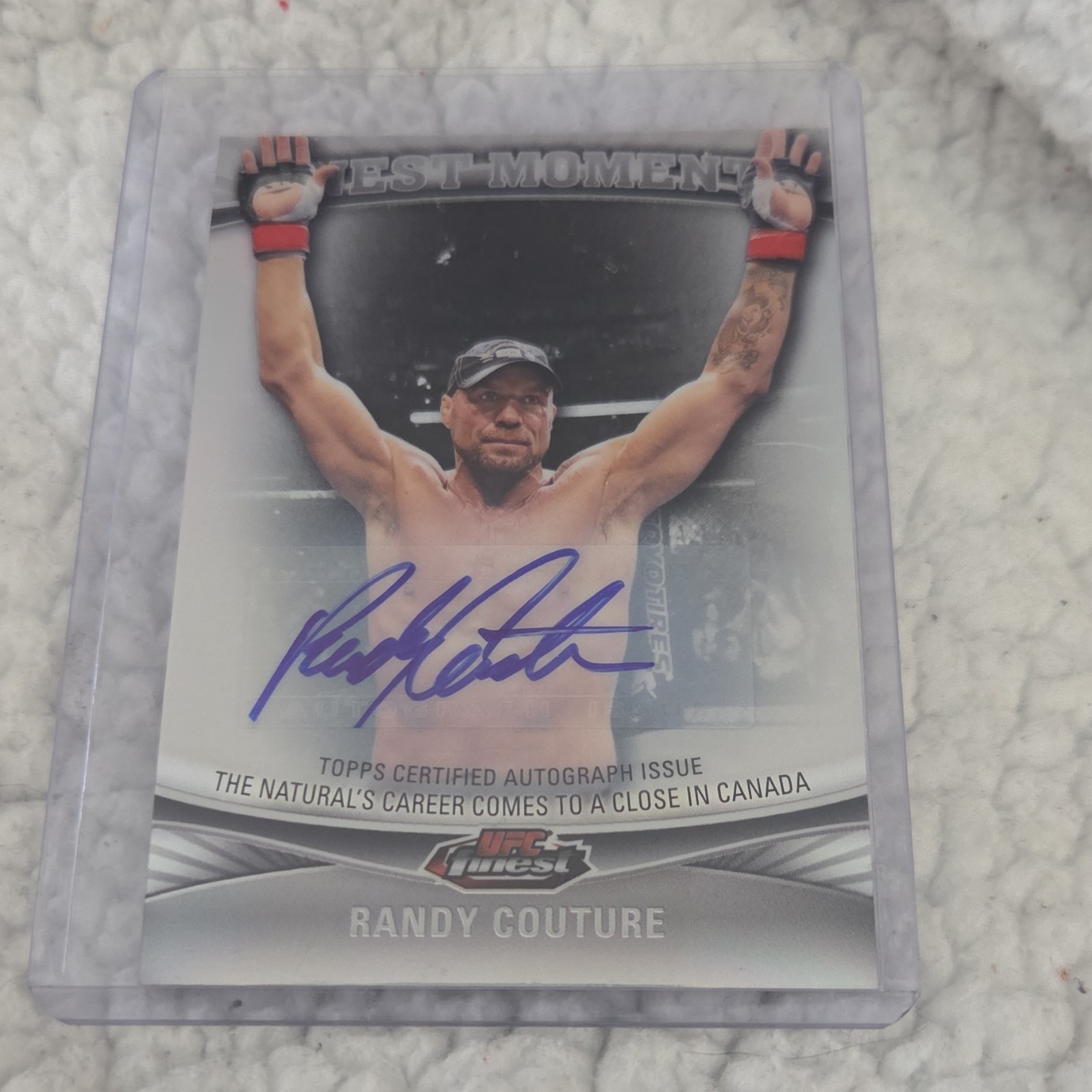 Topps 2012 Finest UFC Finest Moments Auto Randy Couture #FM-RC
