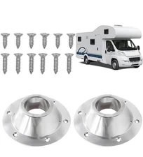 2 Pack Car Table Base Mount Camper Standard RV Pedestal Table Leg Base Aluminum