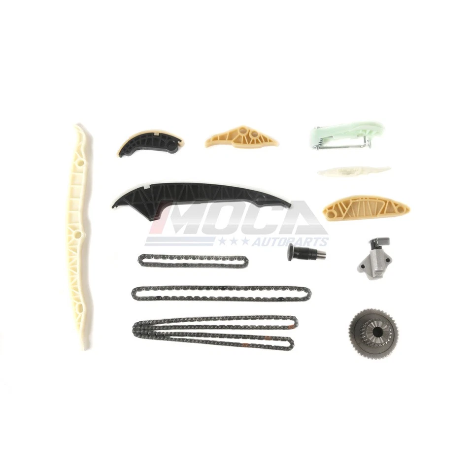Kit de cadena de distribución termostato para 13-17 VW Beetle Golf Passat Audi A3 A4 1,8 L 2,0 L Foto 2 de 4
