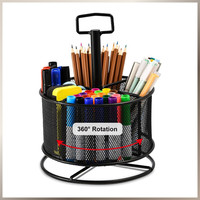 Schreibtisch Organizer Drehbar Multifunktional Stifthalter 4 FäCher