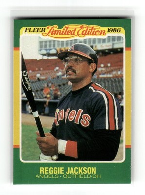Reggie Jackson 1986 Fleer Limited Edition #26 California Angels HOF